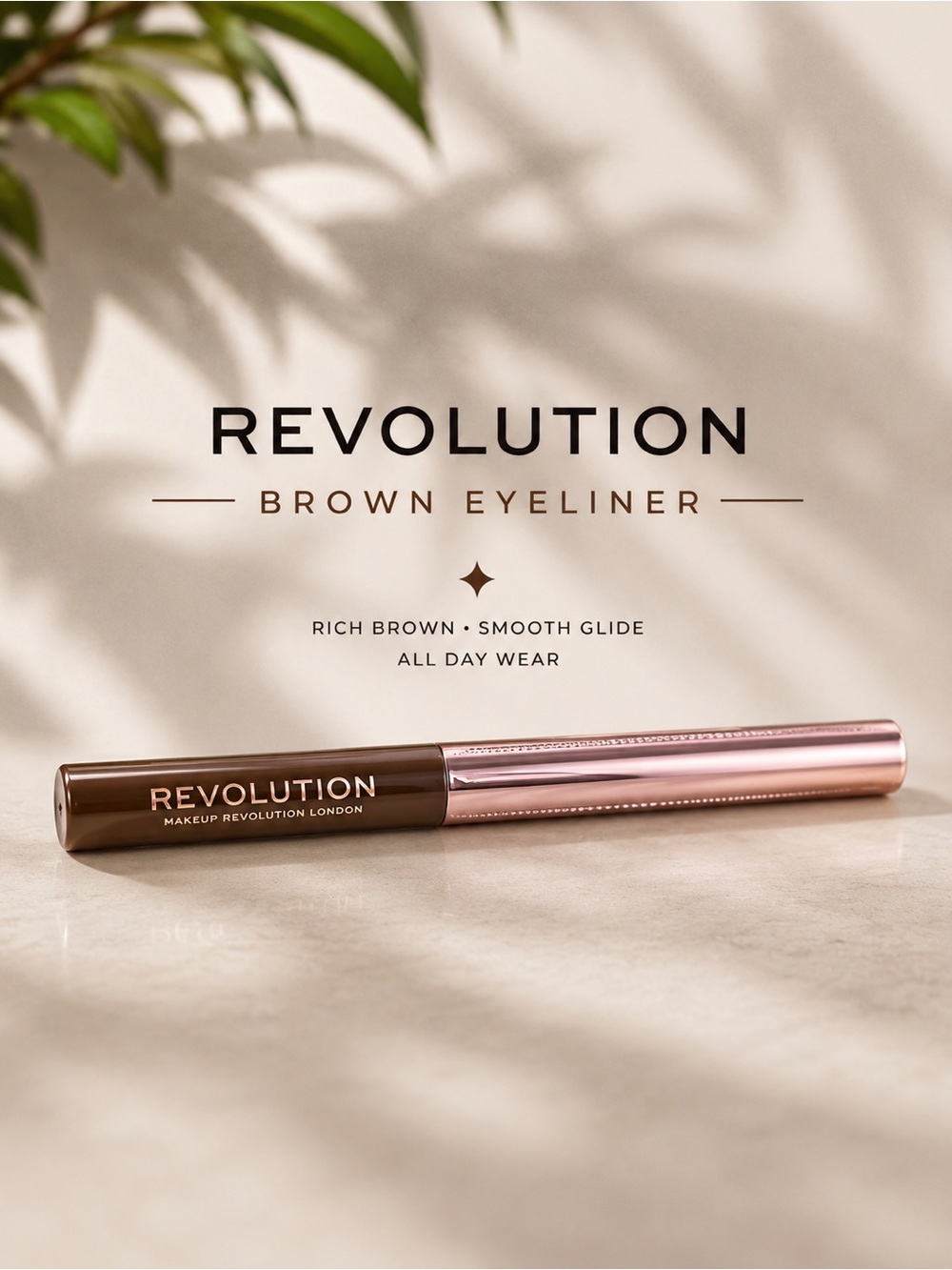 Revolution Brown Precision Eyeliner Pen